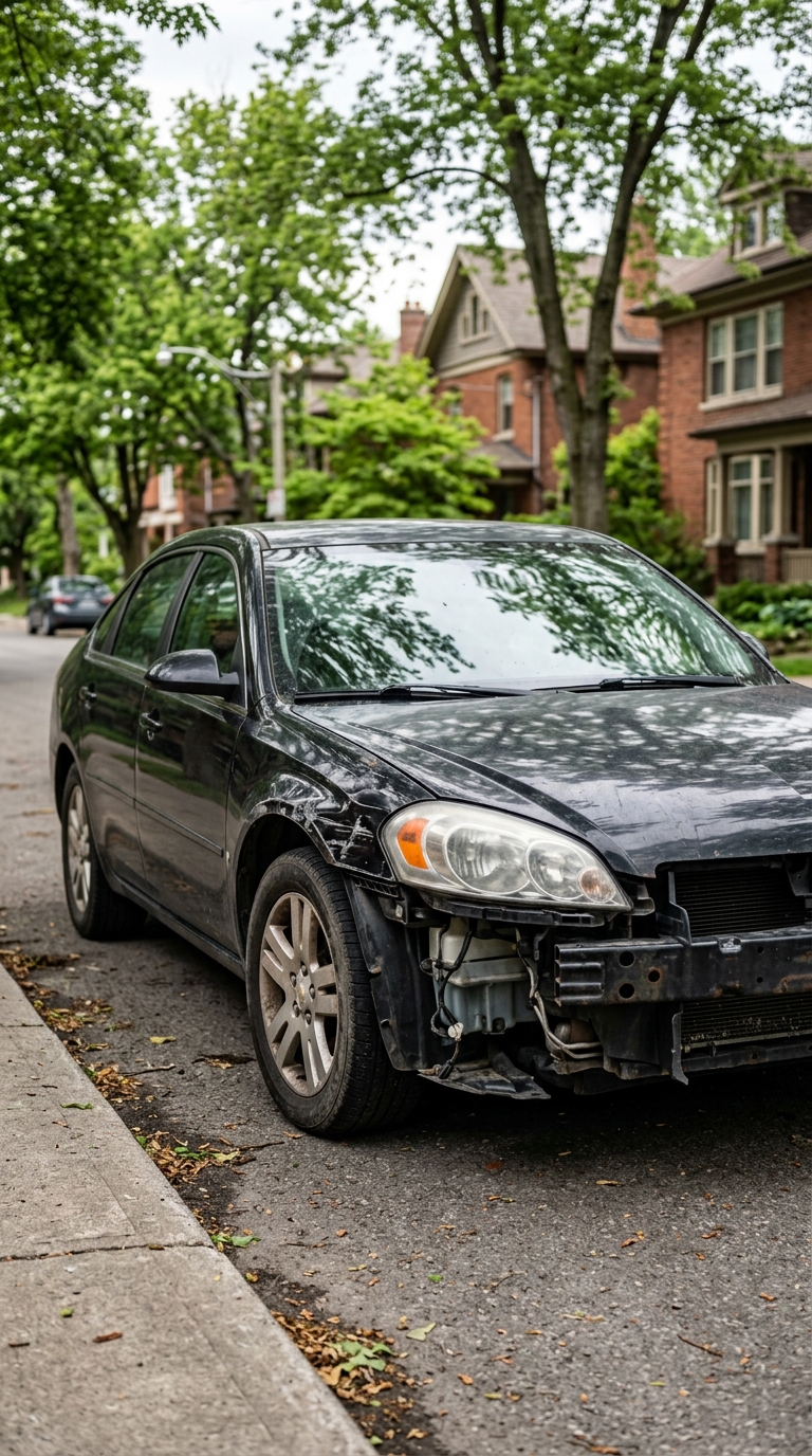 Black Chevrolet Impala parked